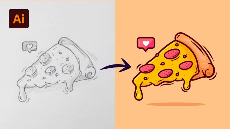 Adobe Illustrator Tutorial: Create a Vector Pizza from Sketch
